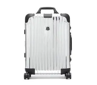 moncler x rimowa серебристый жесткий чемодан ручной клади