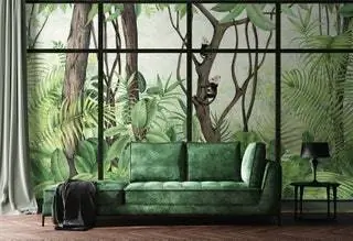 Обои Coordonn Casa de Vidro, вдохновленные Линой Бо Барди