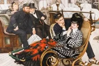 Фрагмент картины Джеймса Тиссо 1873 года «Последний вечер» из коллекции Художественного музея Гилдхолла в Лондоне