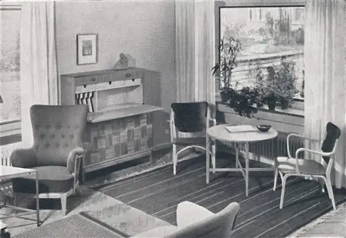 Текстиль Эльзы Гульберг в доме в Стокгольме, 1945 год