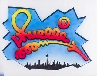 Аэрограф и маркер на картоне. В середине 80-х Мюэль начал оставлять свою подпись в мадридском районе…