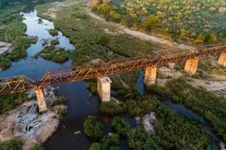В 1912 году в национальном парке Крюгера в Южной Африке был построен железнодорожный мост для туристов. Поезд вез…