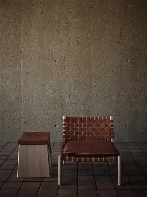 Кожаное кресло и табуретка Zara Home Vincent van Duysen