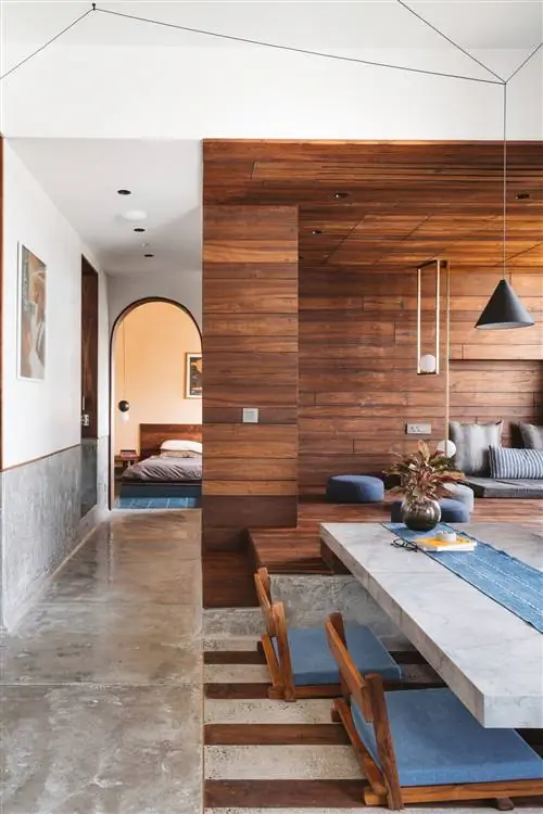 Дерево и бетон - сочетание ТЕКСТУР, которое всегда работает