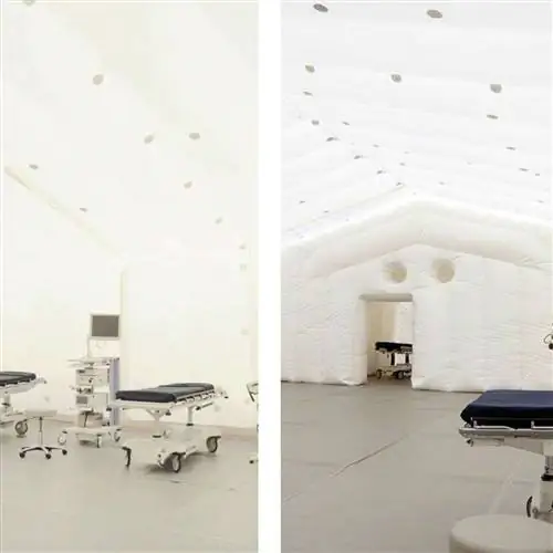 В Мексике мобильный госпиталь площадью 1200 кв