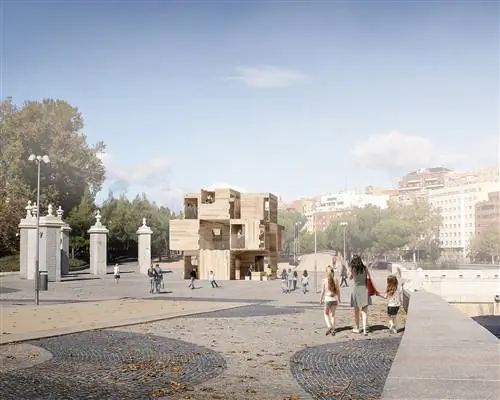 Умножьте деревянный павильон на MADRID DESIGN FESTIVAL