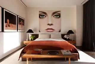 Повелено ст. Кожаное изголовье с пятнами какао из коллекции Modena от Restoration Hardware…
