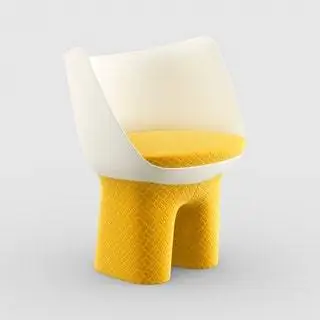 Кукольный стул от Raw Edges В изделии сочетаются три элемента: основание и сиденье ярко-желтого цвета, а также каркас…