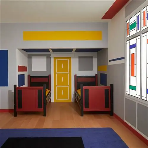 Частичная реконструкция детской спальни виллы Arendshoeve в доме семьи Брюнзел. Работы Вилмоша Хузра и…