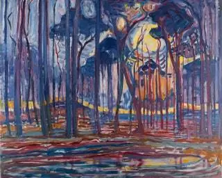 Работа Пита Мондриана 1908 года. Холст, масло. Художественный музей Ден Хааг