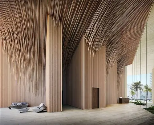 Небоскреб Aman Miami Beach Residences с деревянной крышей
