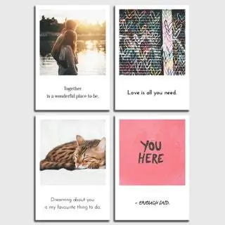 Красивые фотографии в формате Polaroid и в сопровождении романтических сообщений. Мы не можем придумать ничего более «тысячелетнего», чем это…