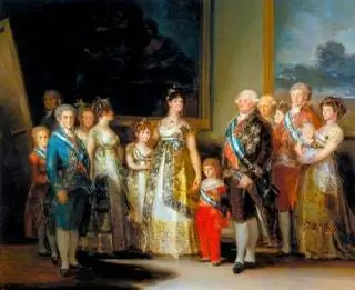 Семья Карлоса IV - это коллективный портрет, написанный Франсиско де Гойей в 1800 году и частично вдохновленный Лас…