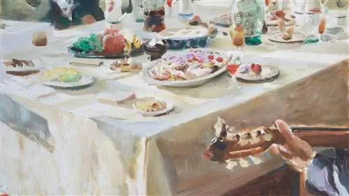 картина стола с человеком, играющим на гитаре