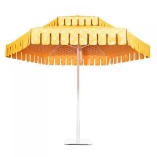 Двойная дека с новой тканью Cabana Yellow Dot