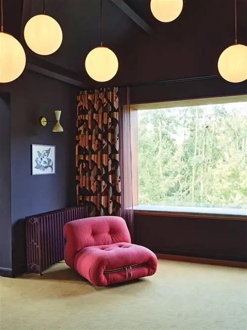 зеленый ковер фиолетовый спальня лампы земного шара