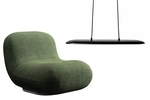 Кресло и подвесной светильник из коллекции Chelsea для BoConcept