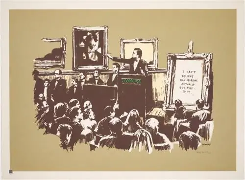 BANKSY выставил свое дерзкое граффити в Лондоне