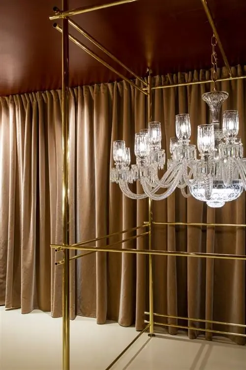 Верблюжья занавеска со стеклянной лампой