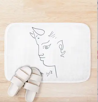 Коврик для ванной от White Sheet в Society6