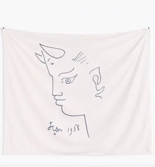 Пододеяльник с изображением головы фавна французского художника из ArtORama Shop на RedBubble