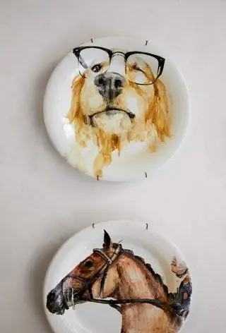 тарелки с рисунками собак