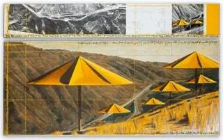 'Зонтики' 1991. На этом произведении изображена инсталляция в Калифорнии. Продан за 1 706 500 евро
