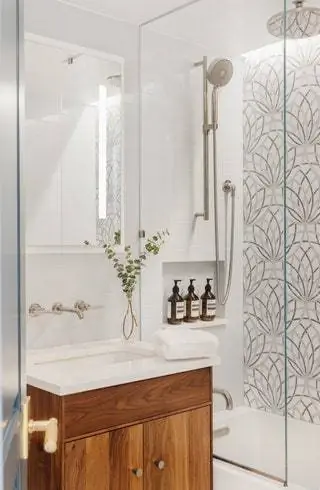 В ванной плитка от Artistic Tile.nbsp Продолжайте читать… Этот дом несет подпись Дэвида Чипперфилда и…