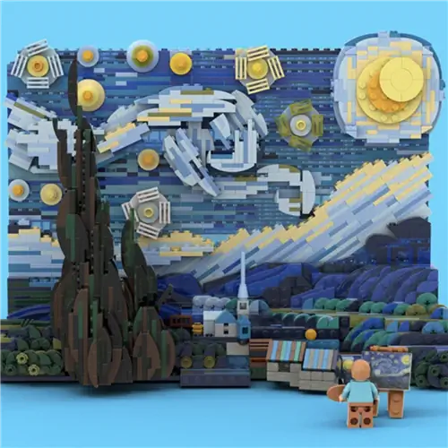 Последняя разработка LEGO вдохновлена «Звездной ночью» Ван Гога