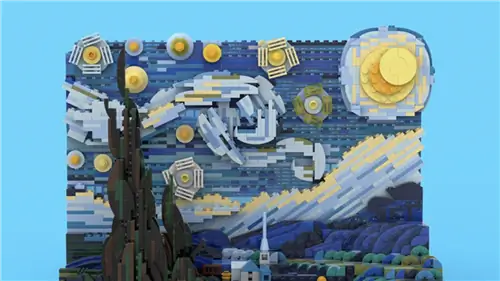Последняя разработка LEGO вдохновлена «Звездной ночью» Ван Гога