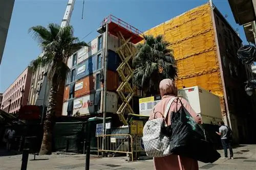 Фото процесса строительства