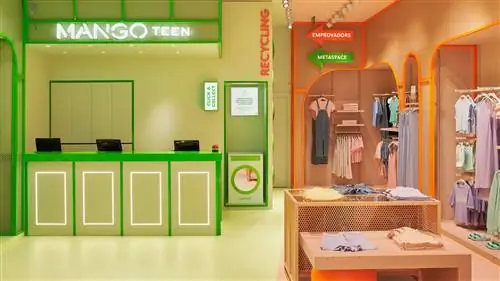 В новом магазине Mango Teen есть бассейн, стойка регистрации и прачечная