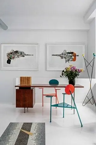Стол, разработанный Джорджем Нельсоном для Herman Miller USA, 1950. Стулья модели Ant, разработанные Kresta Design… Стол, разработанный Джорджем Нельсоном для Herman Miller USA, 1950. Стулья модели Ant, разработанные Kresta Design…