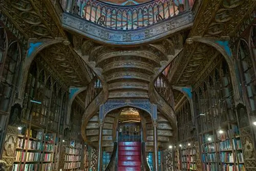 Книжный магазин Lello e Irmão с подробными деревянными балюстрадами является одним из старейших в Португалии и внесен в список…