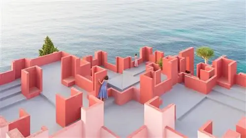 Игра в прятки в La Muralla Roja, АРХИТЕКТУРА Bofill