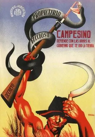 В 1936 году Ренау превратил в икону образ крестьянина, держащего в руке ружье со штыком, в котором он…