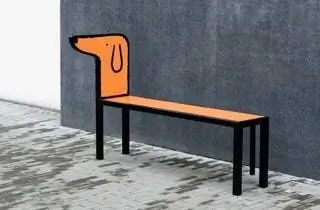 Металлическая скамья Dog Bench, выпущенная ограниченным тиражом в рамках Case Studyo 2019