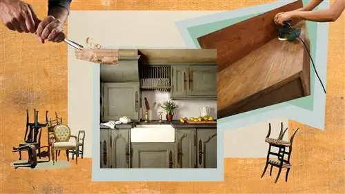 коллаж из состаренного дерева