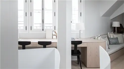 Маленькие квартиры: 55 м2 гармонии с мягкими тонами, расширяющими пространство