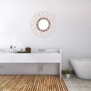 круглое плетеное плетеное зеркало