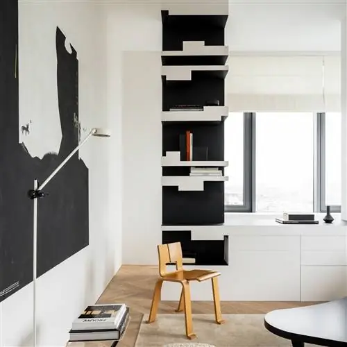 Ле Корбюзье и БАУХАУС делят квартиру площадью 74 м² в Москве