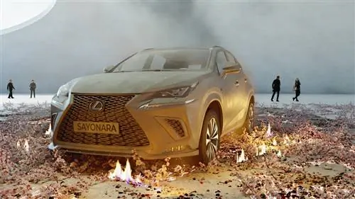 Это «Sayonara», предложение от Valencian Studio.Psd победитель конкурса Lexus ART CAR
