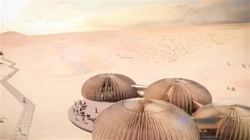 OCULUS, сферический отель, расположенный в пустыне АБУ-ДАБИ
