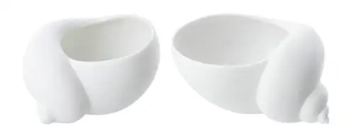 Geschenkideen von Sebastian Herkner Salz und Pfeffer Muschel Set Portellanmanufaktur Nymphenburg