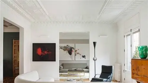 Современное искусство, дизайн и воздух ар-деко в доме в Мадриде