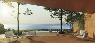 Рендеринг Palmares Club House, его курорта для Kronos Homes в Алгарве с виллами, апартаментами и отелем