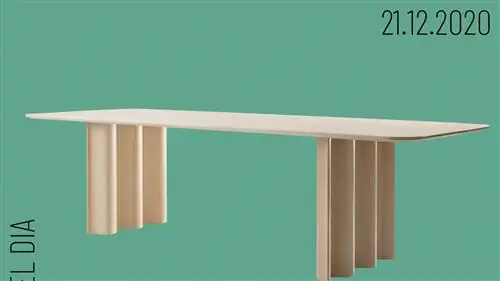 Стол 'Curtain' от 'Zeitraum': WOOD IN MOTION