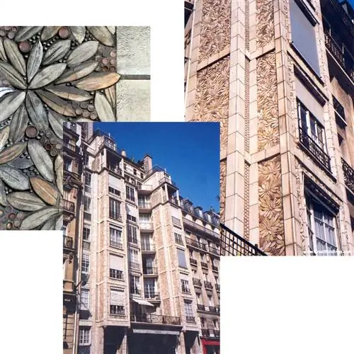 Коллаж жилого дома на улице Франклин в Париже