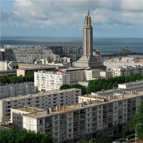 Город Гавр, восстановленный Перре после Второй мировой войны