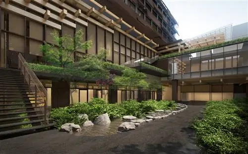 Новый отель KENGO KUMA в Киото Новый отель KENGO KUMA в Киото